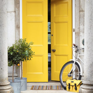 Porte d'entrée peinte